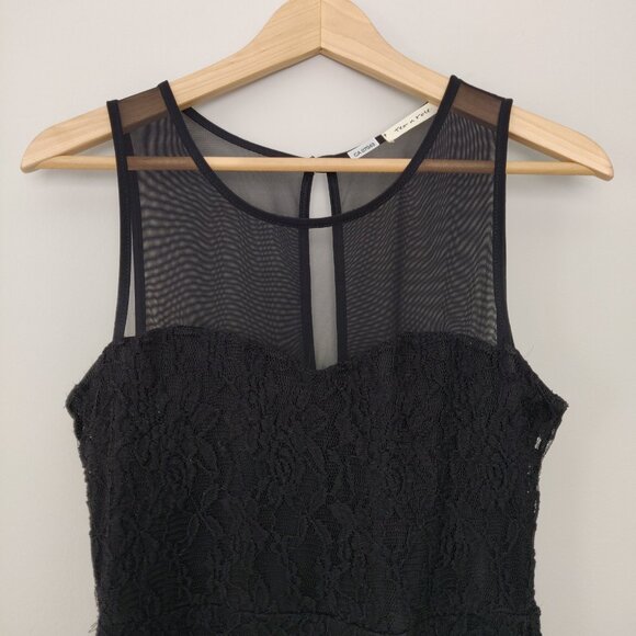 Tea N Rose Black Lace Semiformal Pencil Dress - Picture 3 of 10